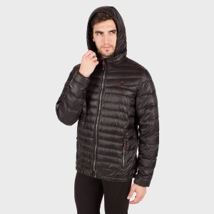 Campera de plumas de hombre Logan con capucha