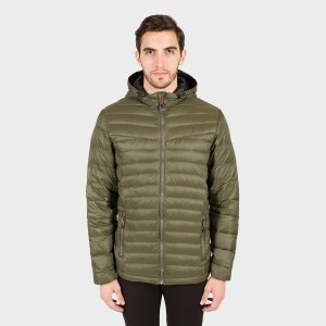 Campera de plumas de hombre Logan con capucha