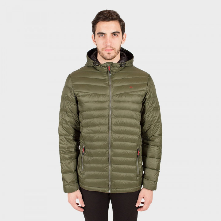 Campera de plumas de hombre Logan con capucha