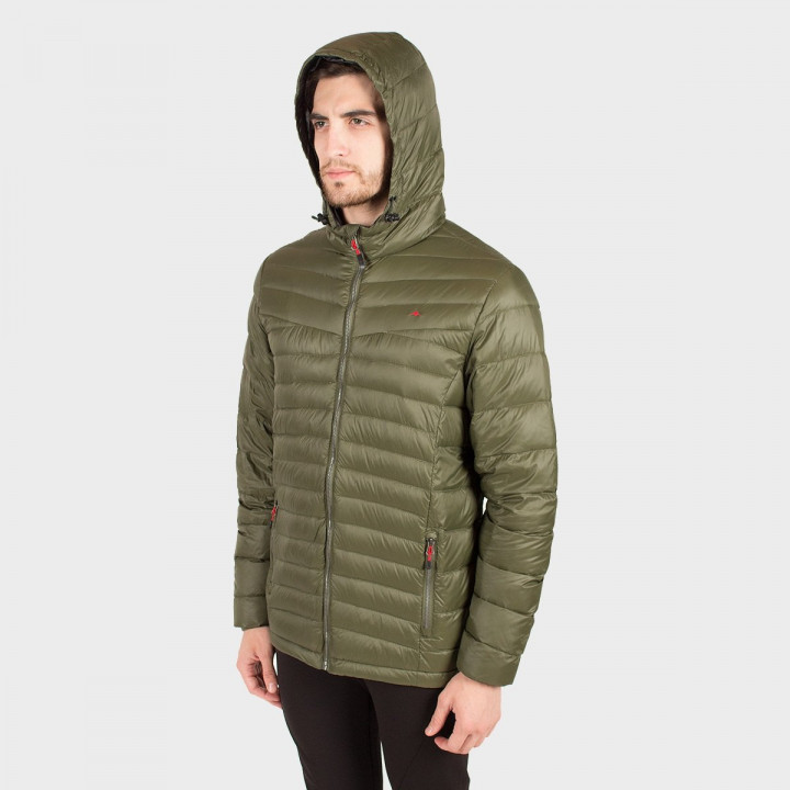 Campera de plumas de hombre Logan con capucha