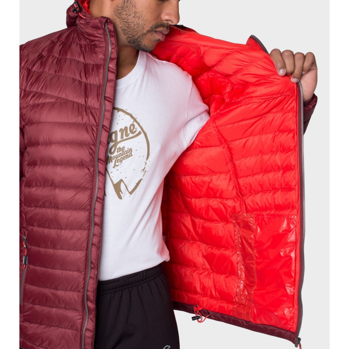 Campera de plumas de hombre Logan con capucha