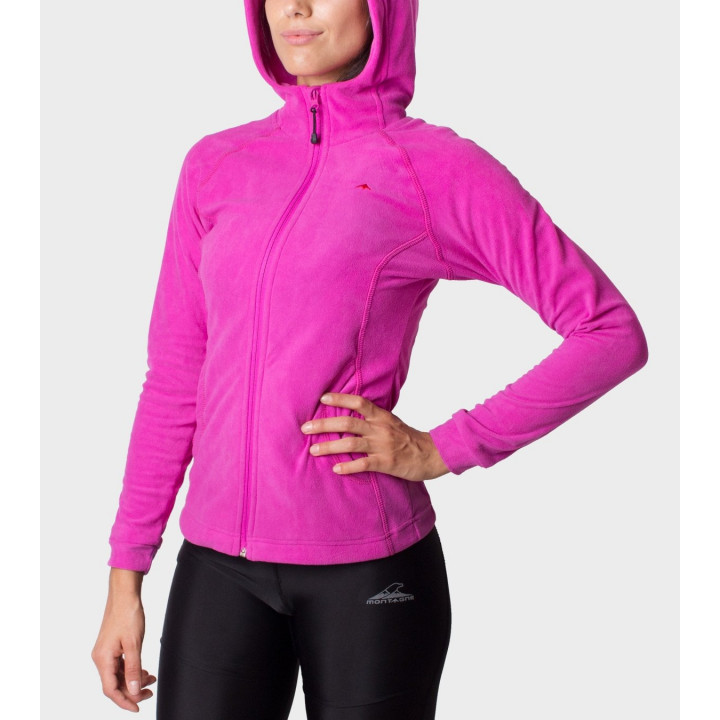Campera de mujer de micropolar con capucha Aradia