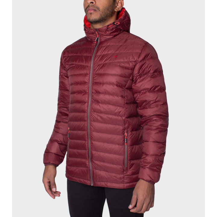Campera de plumas de hombre Logan con capucha