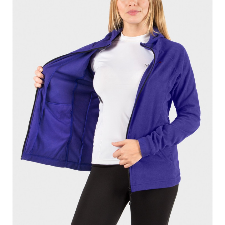 Campera de mujer de micropolar con capucha Aradia