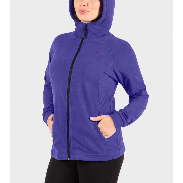 Campera de mujer de micropolar con capucha Aradia