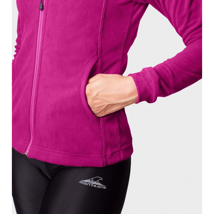 Campera de mujer de micropolar con capucha Aradia