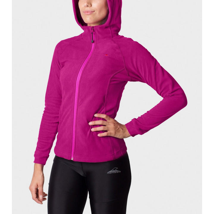 Campera de mujer de micropolar con capucha Aradia