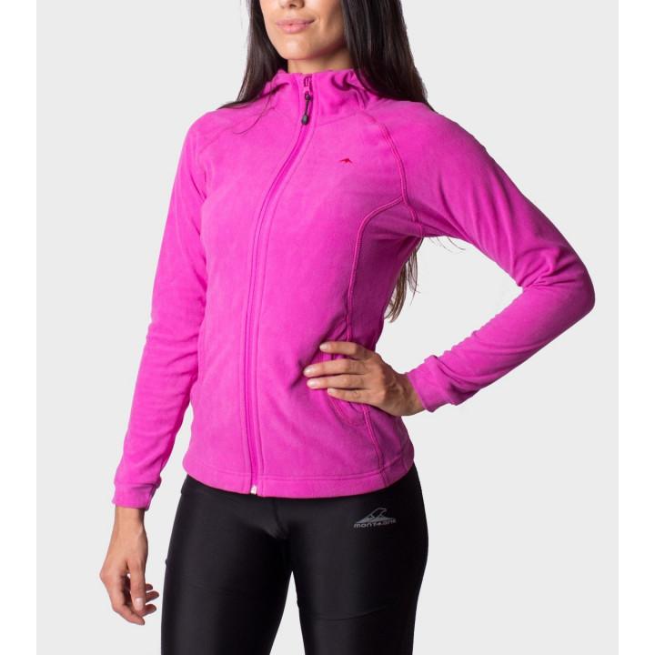 Campera de mujer de micropolar con capucha Aradia