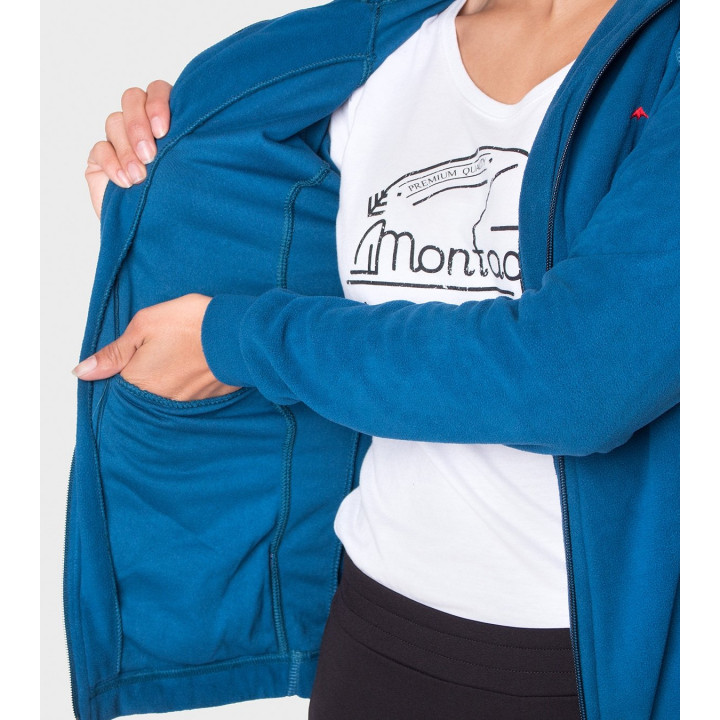 Campera de mujer de micropolar con capucha Aradia