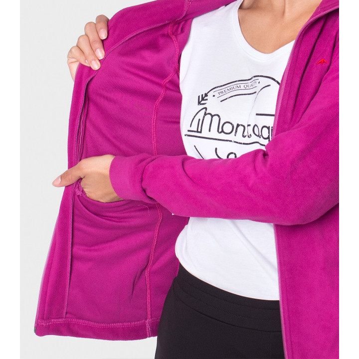 Campera de mujer de micropolar con capucha Aradia