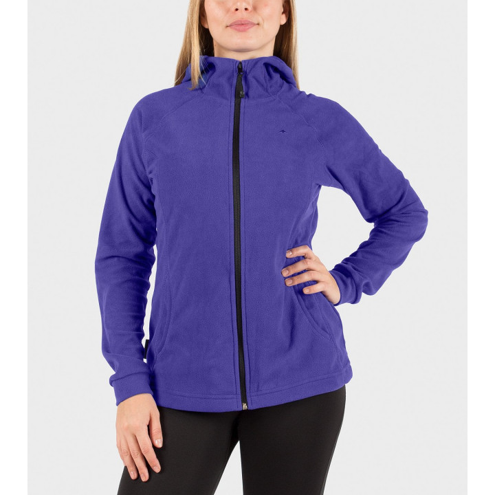 Campera de mujer de micropolar con capucha Aradia