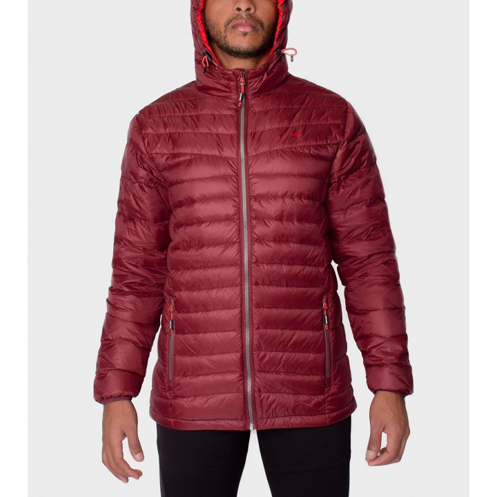Campera de plumas de hombre Logan con capucha