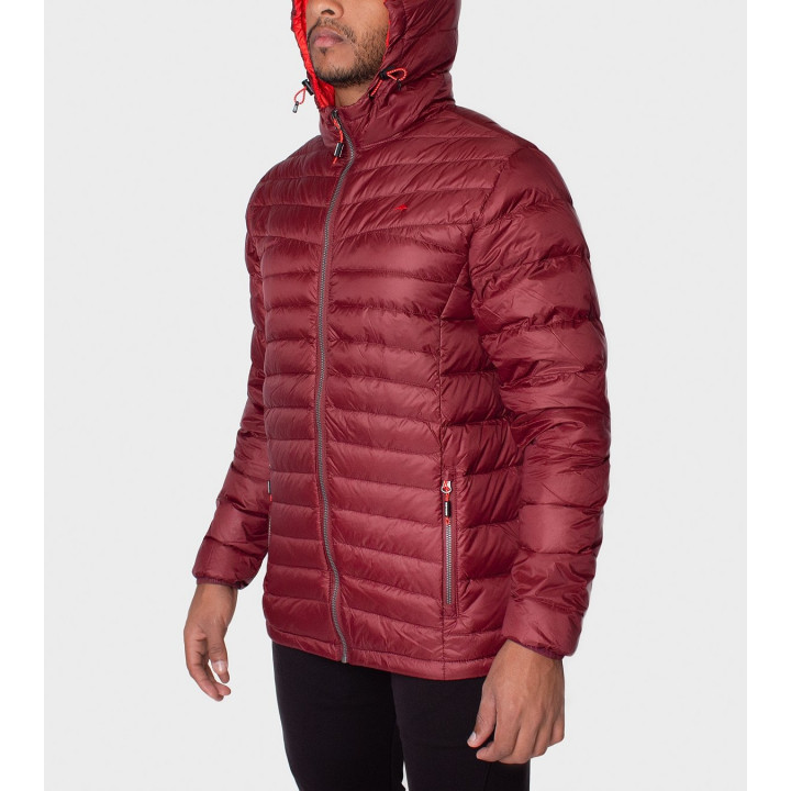 Campera de plumas de hombre Logan con capucha