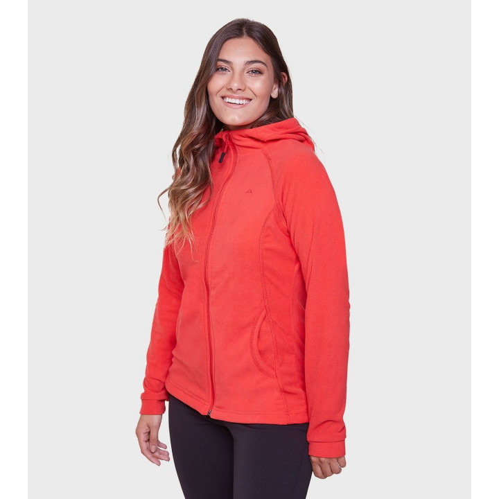 Campera de mujer de micropolar con capucha Aradia