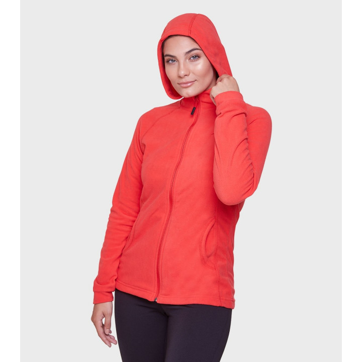 Campera de mujer de micropolar con capucha Aradia