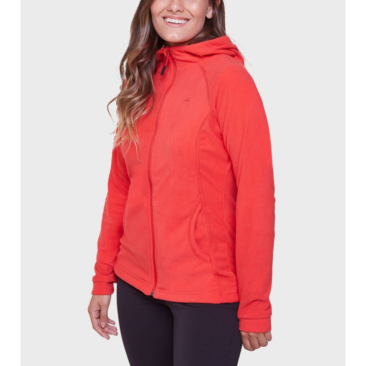 Campera de mujer de micropolar con capucha Aradia