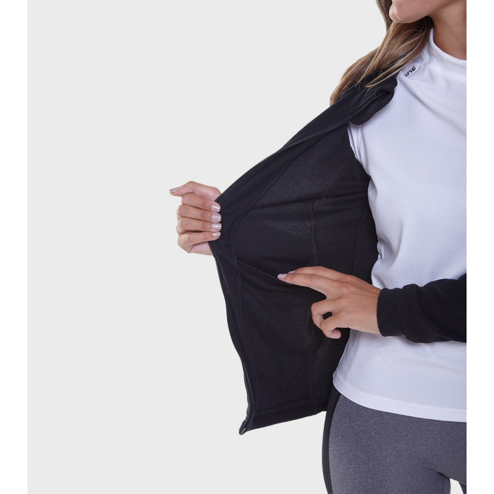 Campera de mujer de micropolar con capucha Aradia