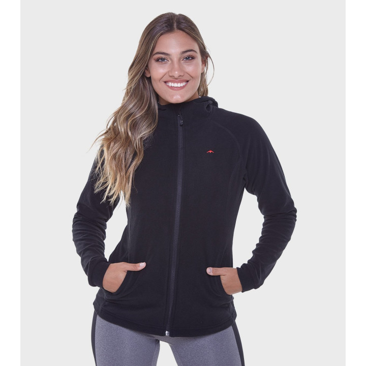 Campera de mujer de micropolar con capucha Aradia