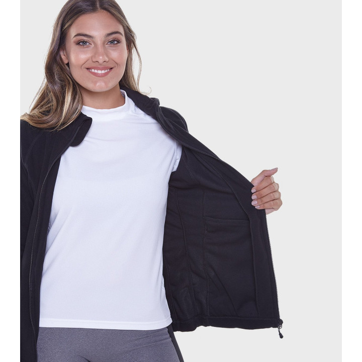 Campera de mujer de micropolar con capucha Aradia