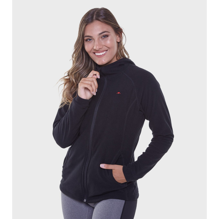 Campera de mujer de micropolar con capucha Aradia