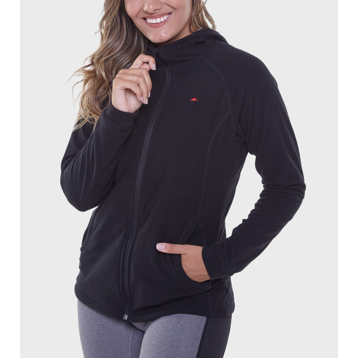 Campera de mujer de micropolar con capucha Aradia