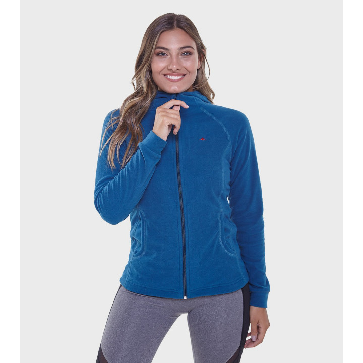 Campera de mujer de micropolar con capucha Aradia