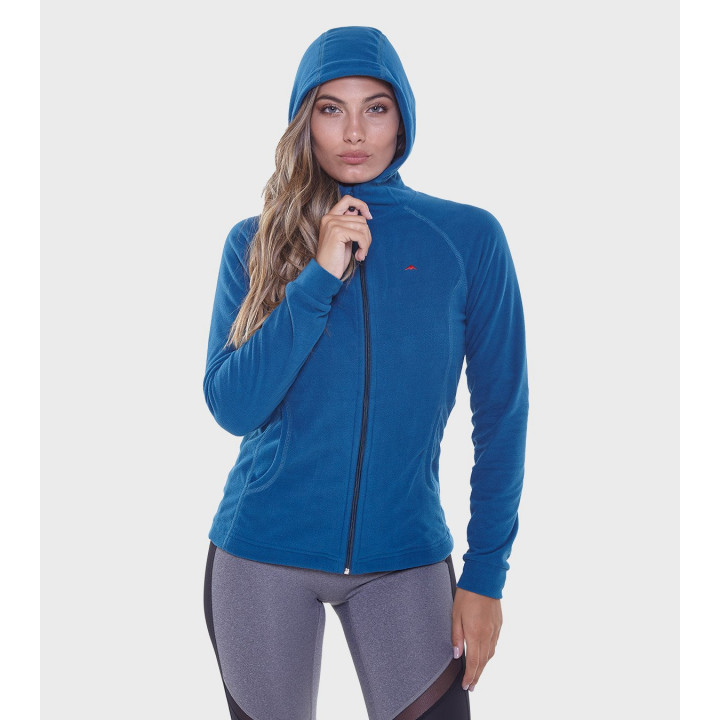 Campera de mujer de micropolar con capucha Aradia