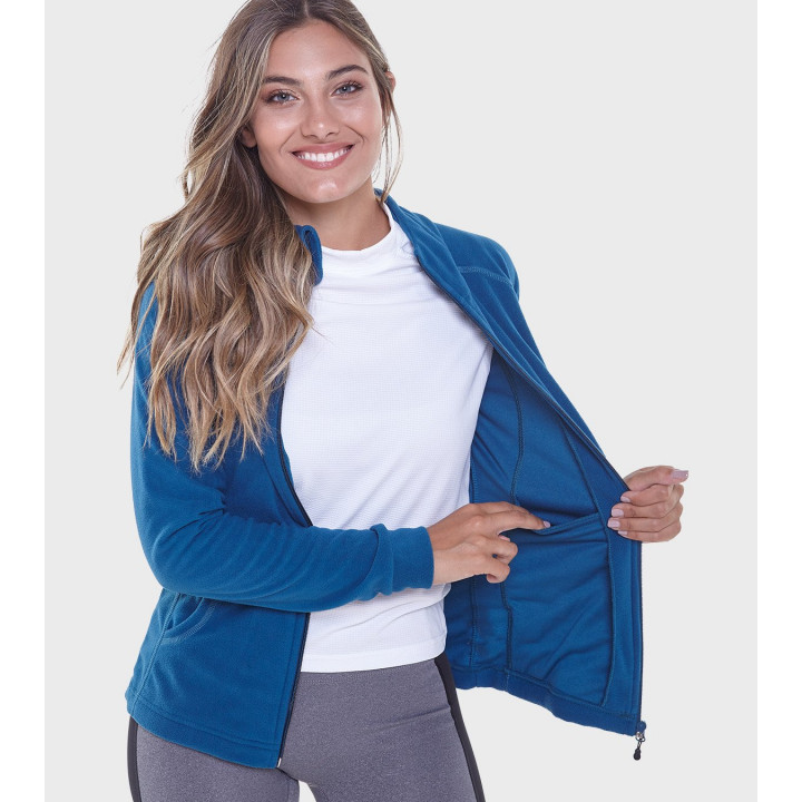 Campera de mujer de micropolar con capucha Aradia