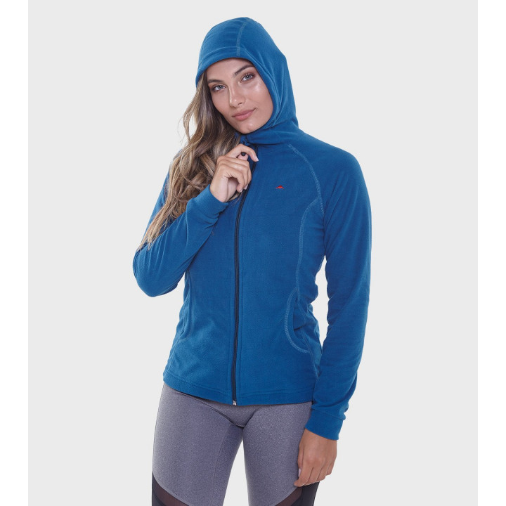 Campera de mujer de micropolar con capucha Aradia