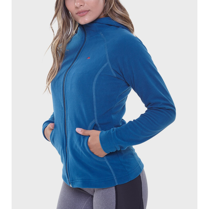 Campera de mujer de micropolar con capucha Aradia
