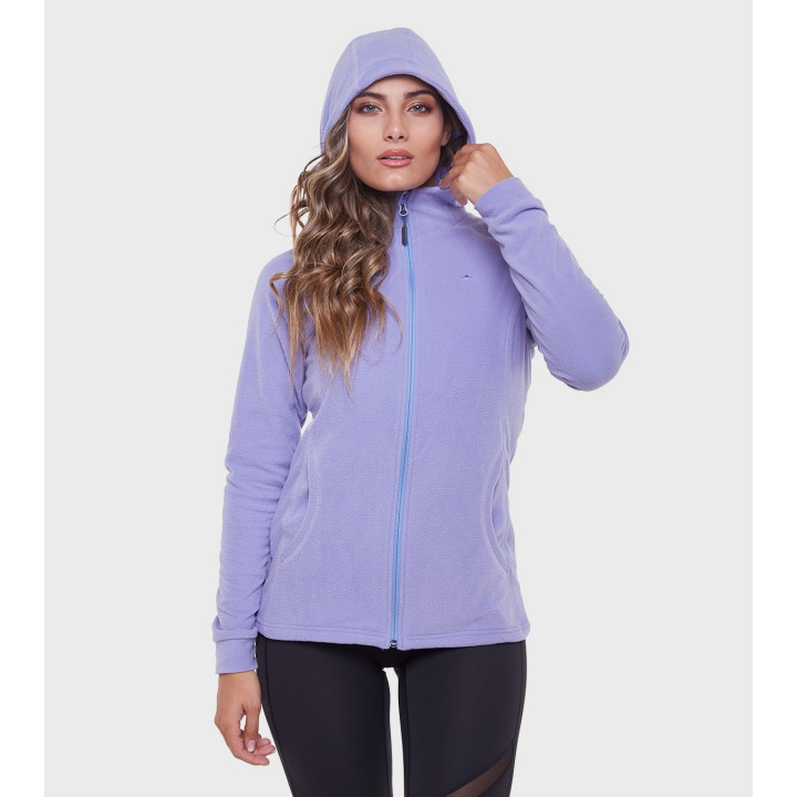 Campera de mujer de micropolar con capucha Aradia