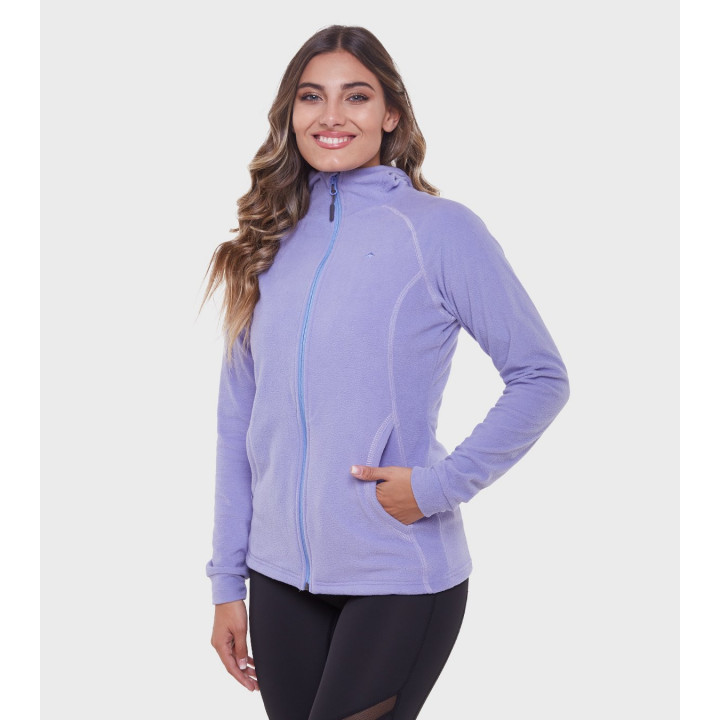 Campera de mujer de micropolar con capucha Aradia