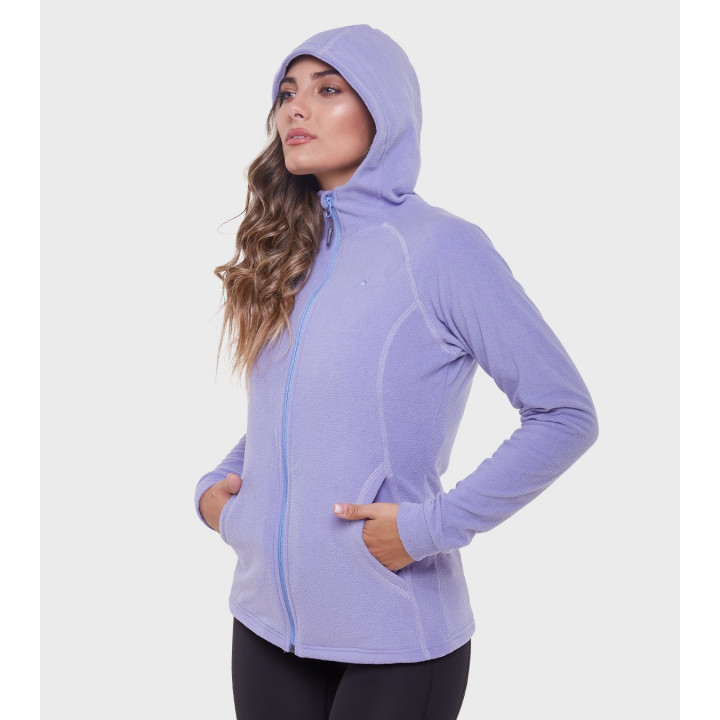 Campera de mujer de micropolar con capucha Aradia