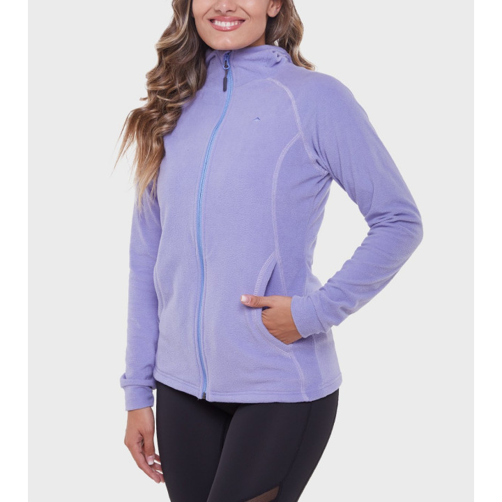 Campera de mujer de micropolar con capucha Aradia