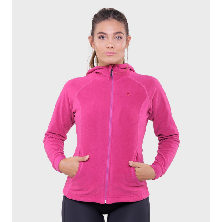 Campera de mujer de micropolar con capucha Aradia