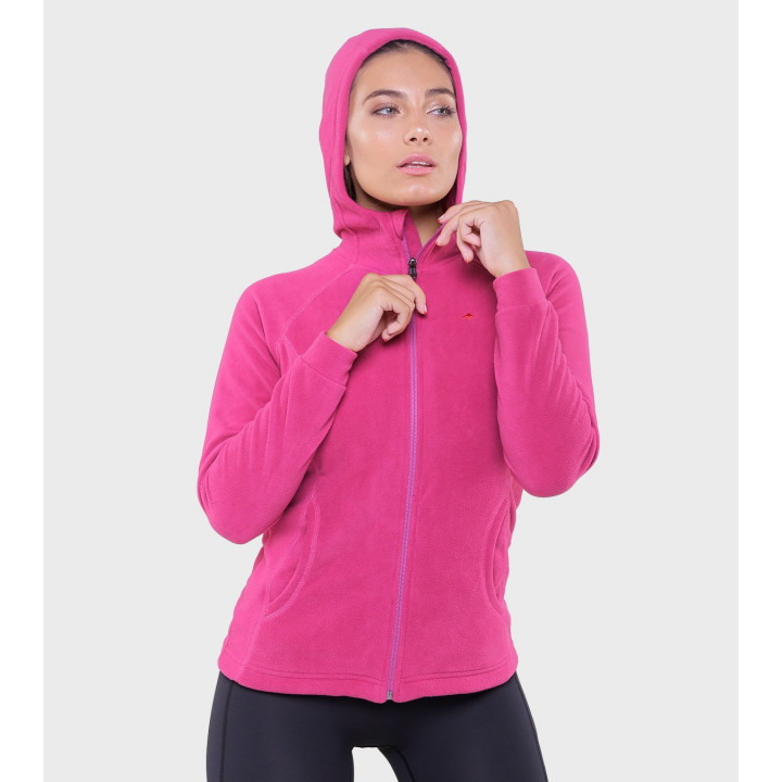 Campera de mujer de micropolar con capucha Aradia