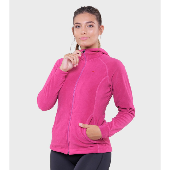 Campera de mujer de micropolar con capucha Aradia