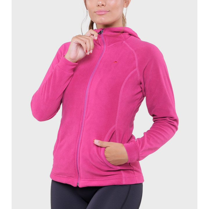 Campera de mujer de micropolar con capucha Aradia