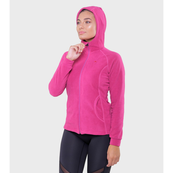 Campera de mujer de micropolar con capucha Aradia
