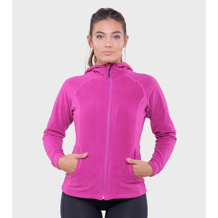Campera de mujer de micropolar con capucha Aradia