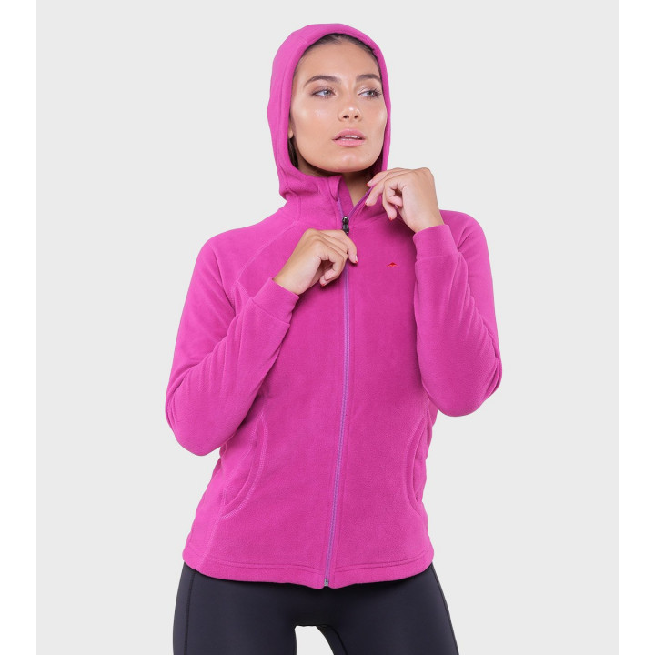 Campera de mujer de micropolar con capucha Aradia