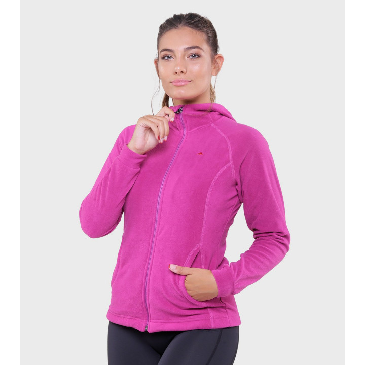 Campera de mujer de micropolar con capucha Aradia
