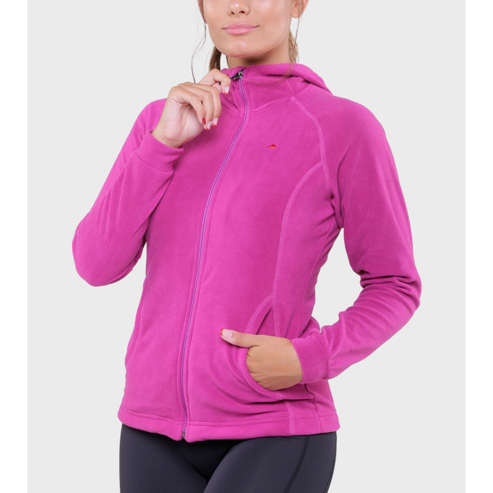 Campera de mujer de micropolar con capucha Aradia