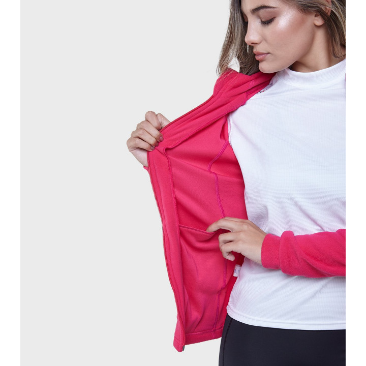 Campera de mujer de micropolar con capucha Aradia