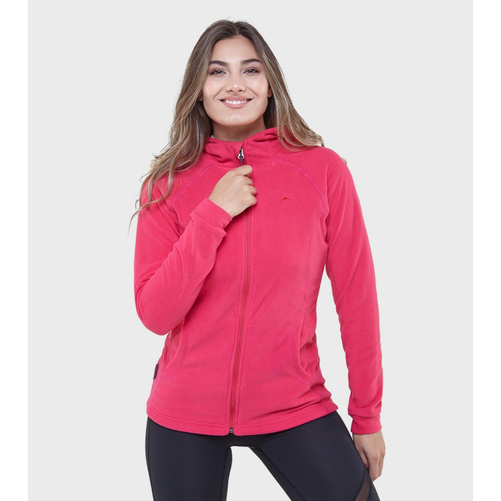 Campera de mujer de micropolar con capucha Aradia