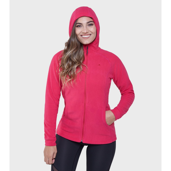 Campera de mujer de micropolar con capucha Aradia
