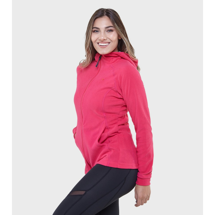 Campera de mujer de micropolar con capucha Aradia
