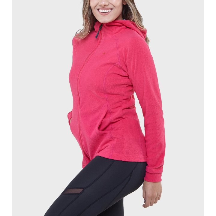 Campera de mujer de micropolar con capucha Aradia
