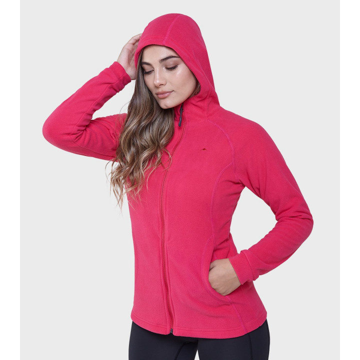 Campera de mujer de micropolar con capucha Aradia