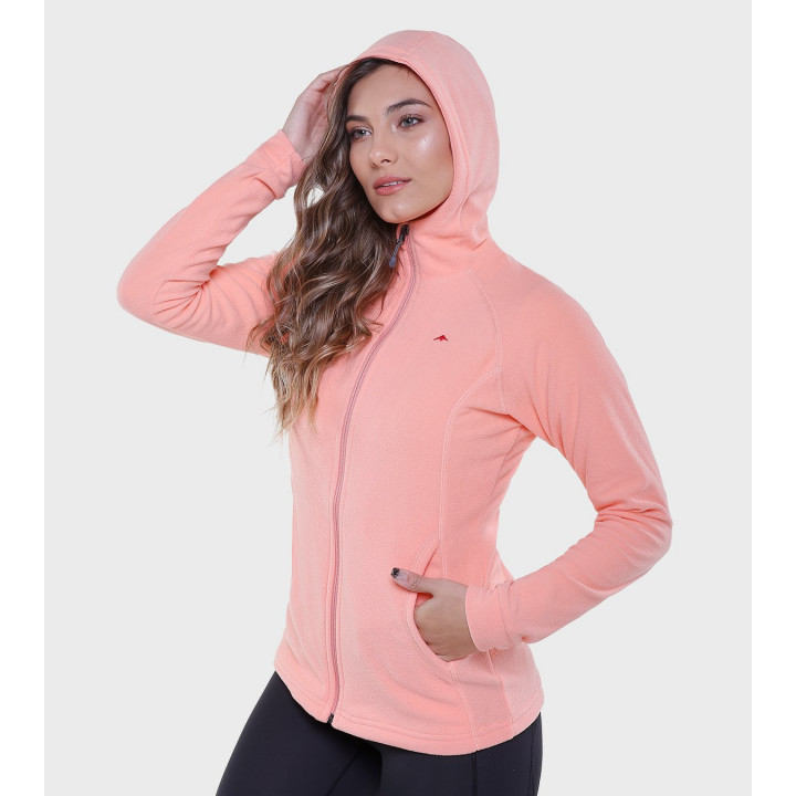 Campera de mujer de micropolar con capucha Aradia